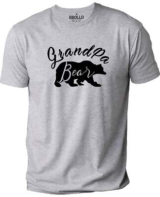 Grandpa bear Shirt Fathers Day Gift Graphic Funny T-Shirt Novelty Sarcastic Tee