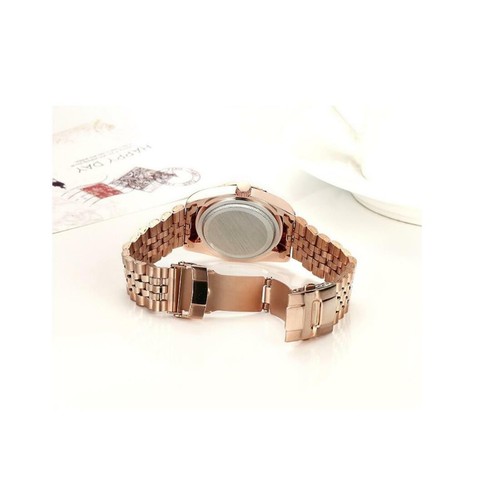 Ladies Watch Rose Gold White Women Woman Smart Watches Two Tone Present UK - Picture 6 of 8