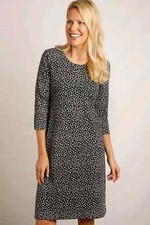 NEW WEIRD FISH Moondust Jersey Dress Navy