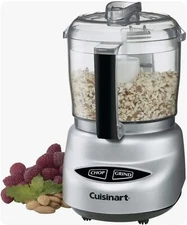 Cuisinart Mini-Prep Plus 3-Cup Food Chopper Brushed Chrome Lightweight Durable