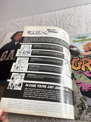 GEN 13 BOOTLEG #11,#12 Castle of Dr.MONSTRO Story Image Comics 1997 Part 1&2 - Picture 11 of 15