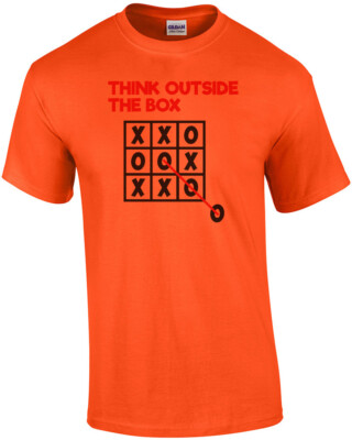Think Outside The Box Tic Tac Toe T-Shirt