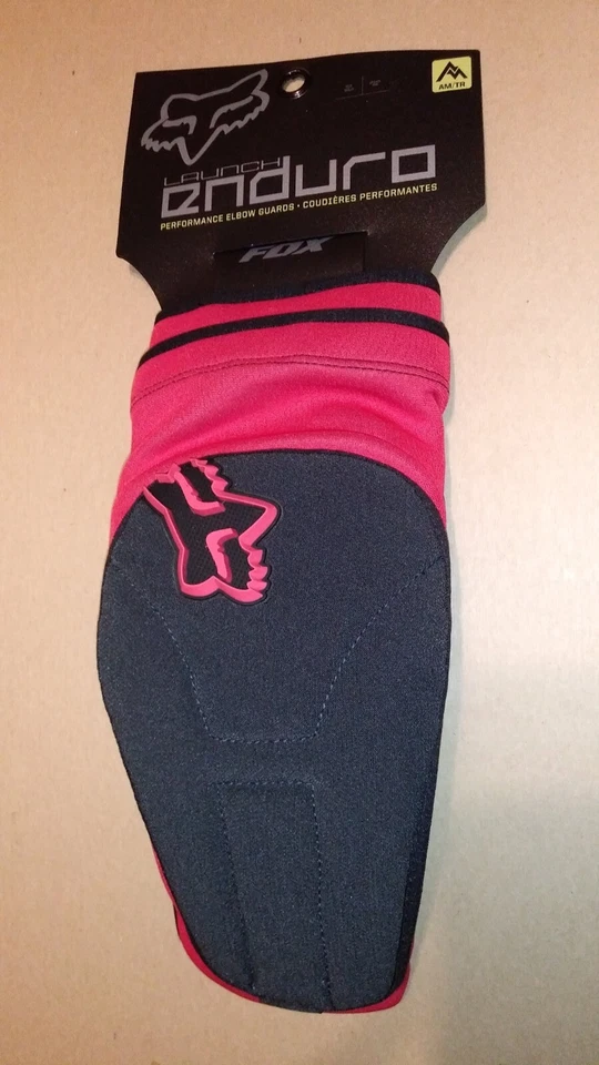 Par de coderas Fox Launch enduro rojas medianas Foto 2 de 4