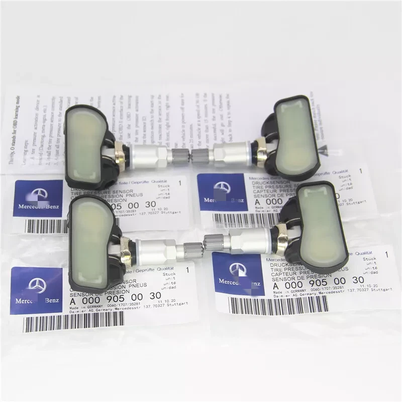 4Pcs A0009050030 OEM ORIGINAL MERCEDES TIRE PRESSURE MONITORING SENSORS TPMS Foto 2 de 4