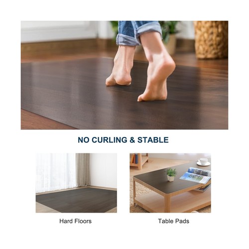 Floor Mat for Outdoor Indoor, 8'×10' Large Translucent Black Plastic Area R - Picture 4 of 8