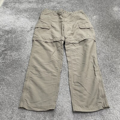 #ad The North Face Convertible Cargo Pants To Short Mens XL Brown Outdoor 36x30.5 $31.24