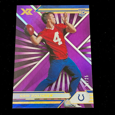 Sam Ehlinger 2021 Panini XR Purple SP # /25 Rookie RC XR Purple Pack Colts