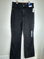 Old Navy Womens Black Jeans Higher High Rise Flare 10 NWT