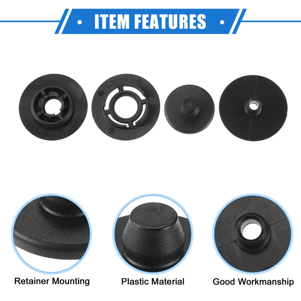 4 Kits Car Holder Retainer Compatible for Volkswagen for Audi Plastic Black Foto 4 de 4