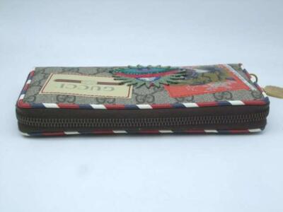 GUCCI GG Supreme Courier Long Wallet with Tiger and UFO