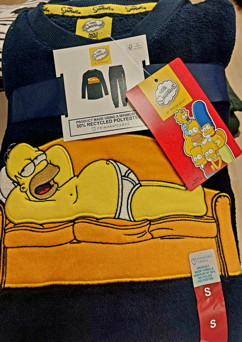 Pyjama Homme De Marque Set De Pyjama Long The Simpsons Homer En