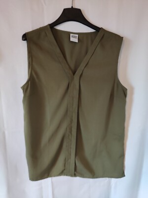 Bluse | Ärmellos | Vera Moda | Gr. L | Olivegrün