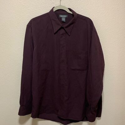 Methode Men s Dress Shirt Size XL Purple