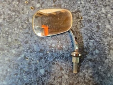 TEX O1 Head/8 Stem Flat Type Chrome Wing Mirror For Classic Cars