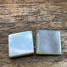 Single Cuff button cufflink square mother of pearl