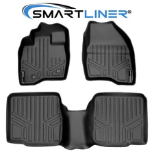 SMARTLINER Custom Fit Floor Mats 2 Row Liner Set OEM TPE 2015-2016 Ford Explorer