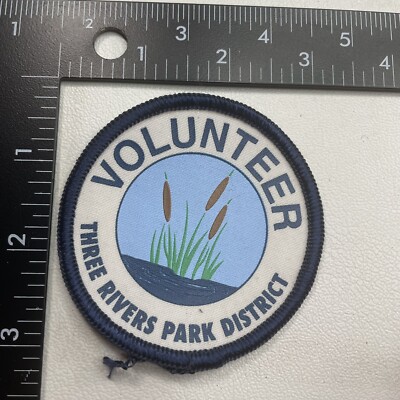 Vintage VOLUNTEER THREE RIVERS PARK DISTRICT Patch C29M | eBay