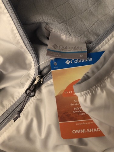 Columbia Women's Side Hill colorblocked Hooded Jacket Lined Windbreaker Medium - Picture 3 of 4