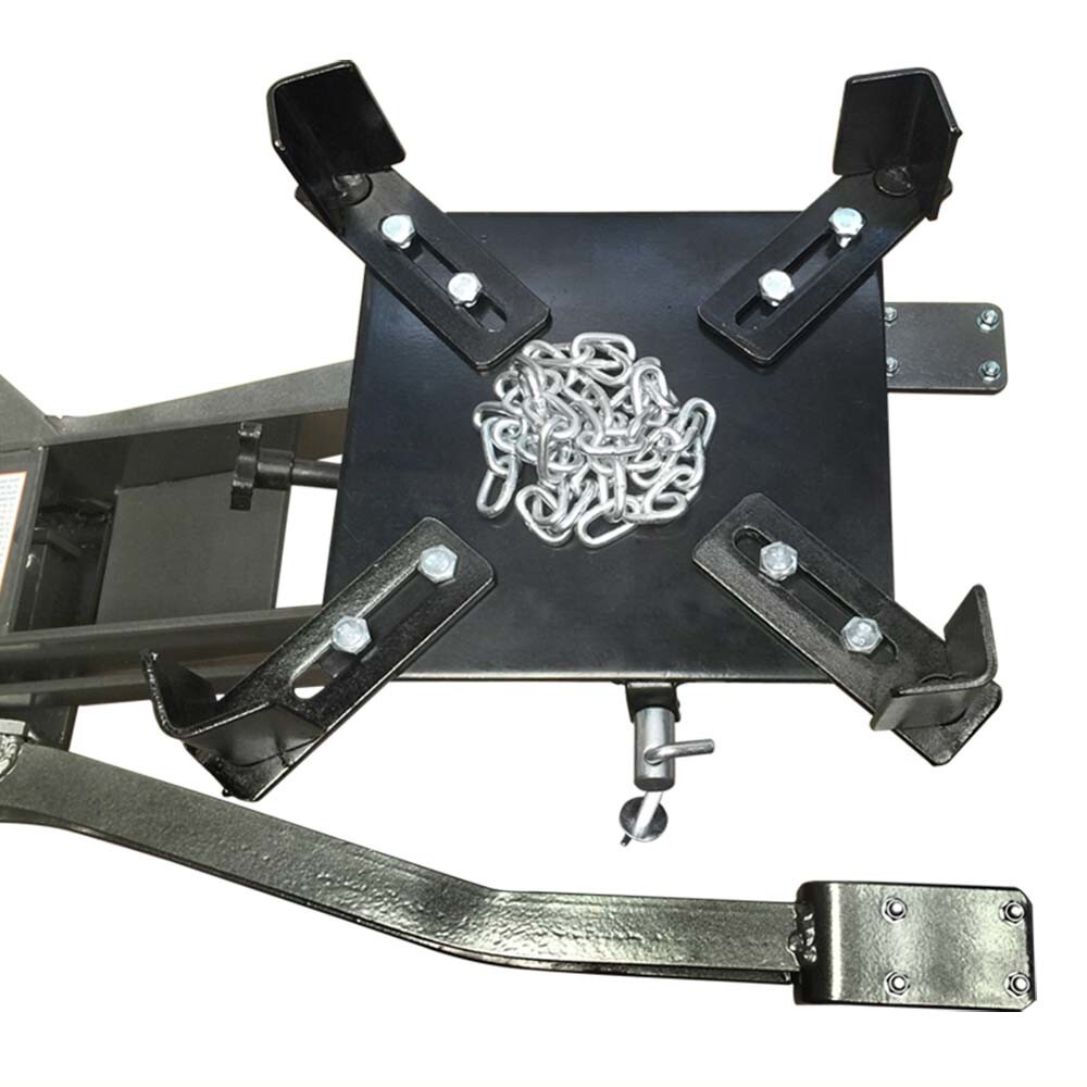 1 Ton 2000 LB Low Profile Transmission Jack Heavy Duty Lifting Maximum
