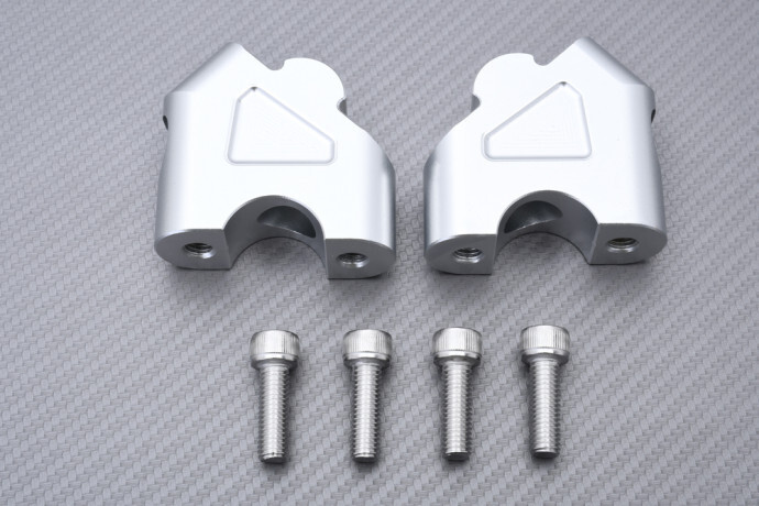 Rehausseur de guidon 40mm argent pour Husqvarna Svartpilen 401 2017-2023