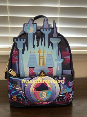 Disney Princess Cinderella Castle Series Loungfly  Mini Backpack Carriage NWT s-l400.jpg main image 2