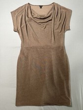 Ann Taylor Brown Shimmer Dress Women’s Size L