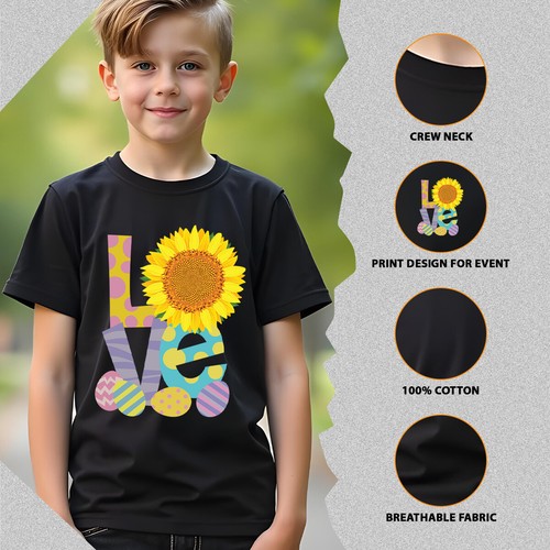 Family Sunflower Love Happy Easter T-Shirt Tee Cute Festival Holiday Party #ED - Picture 6 of 24