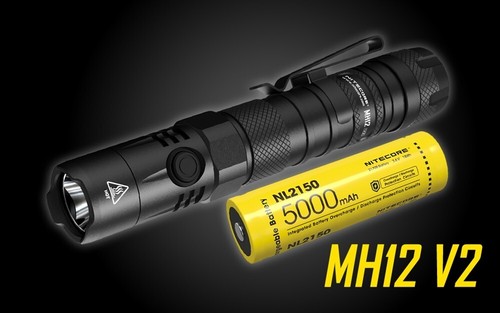 Nitecore MH12 v2 1200 Lumen USB-C Rechargeable Flashlight with 5000mAh Battery - Picture 13 of 13