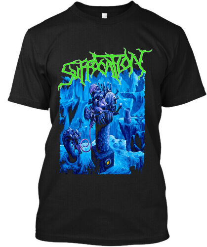 NEW! POPULAR! Suffocation Breeding the Spawn American Vintage Logo T-Shirt S-4XL