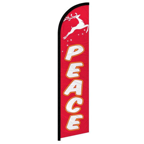 Christmas Windless Swooper Full Curve Flag Xmas Holiday Flags - Picture 15 of 16