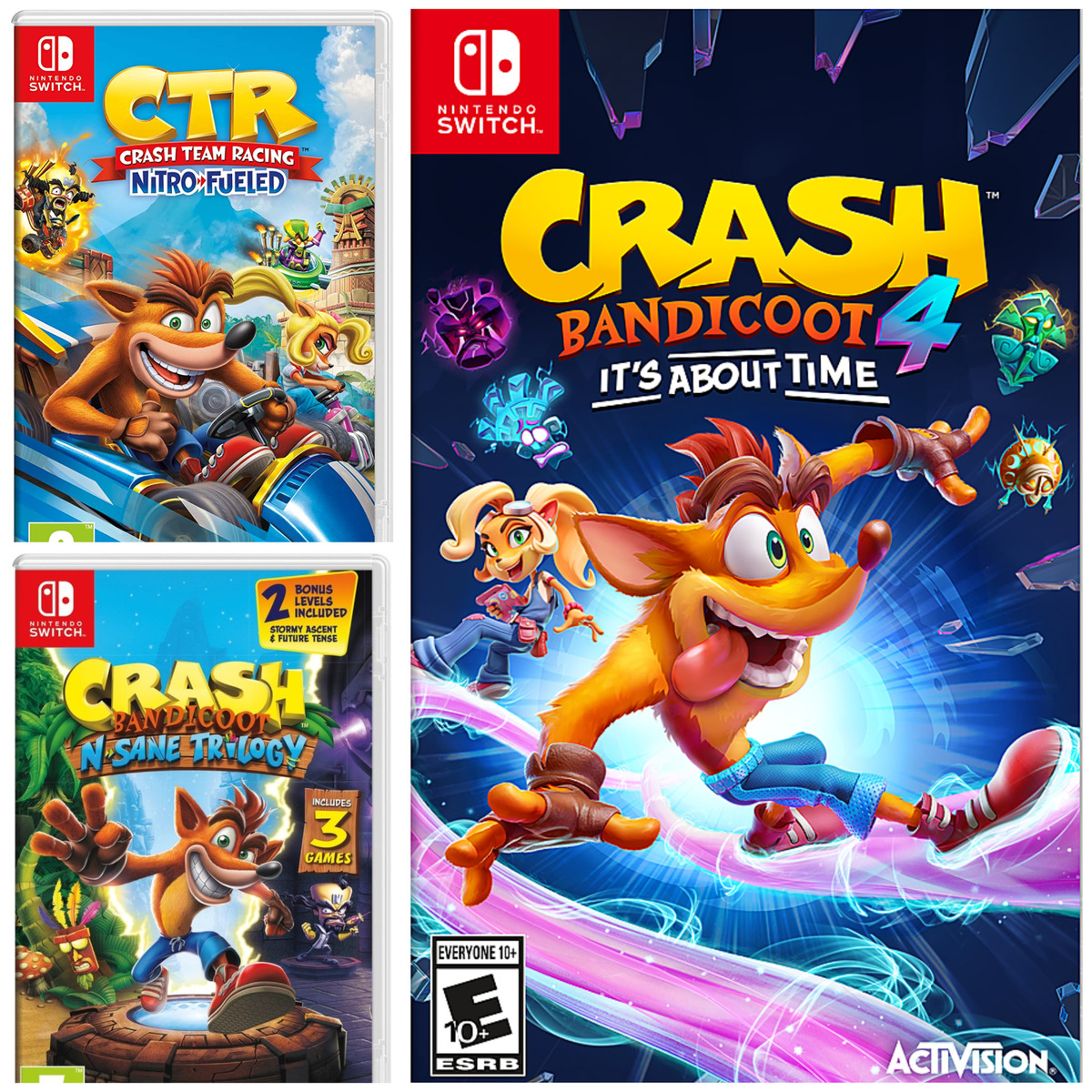 Crash Bandicoot Nintendo Switch Games - Choose Your Game - Complete  Collection