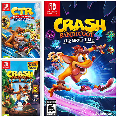 Crash Bandicoot Nintendo Switch Games - Choose Your Game