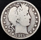 1915 Barber Half Dollar! Only 138,000 minted!