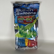 Zuru Bunch O Balloons Fill  Tie Water Balloons, QTY 100 Red, Yellow, Blue Fr Sh
