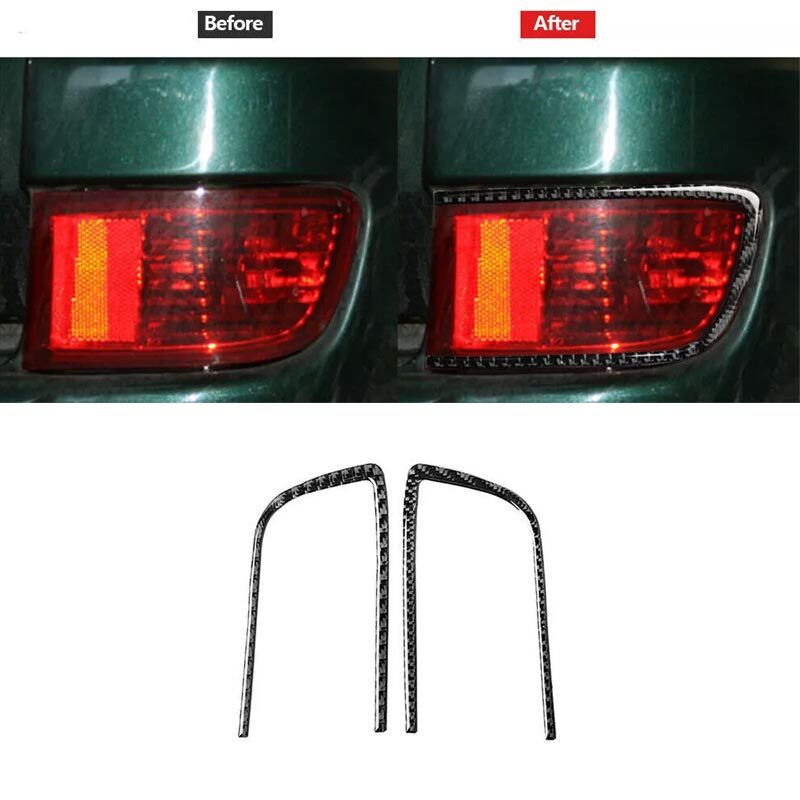 Upgrade your Toyota Land Cruiser Prado with a sleek carbon fiber rear light frame cover trim