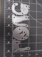 Universal thin metal die cut tool emboss Rescue Shelter Cat Kitten Love Title 