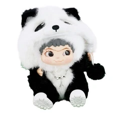 Hashy WAKUKU Series Panda Version Plush Toy Mascot Keychain PVC PC JAPAN NEW