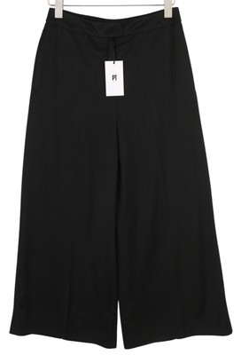 PT Torino Mia Damen Hose 44 Schwarz Hohe Taille Ausgestellt Leg Zip Fly Taschen