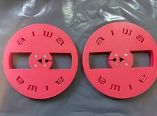Aiwa reel to reel Tape spools 7" 3D printed (Plastic) in Red