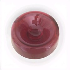 Other Pottery & Glass: Zwiesel 1872 Mid-20th Century Art Glass Round Red Bowl.