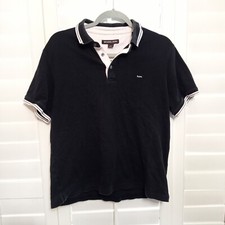 Michael Kors Black White Men's Golf Casual Polo Shirt. Size Medium