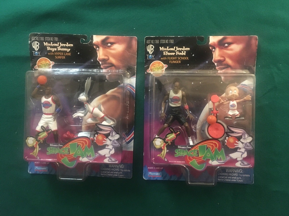 Space Jam Michael Jordan Bugs Bunny and MJ Elmer Fudd Space