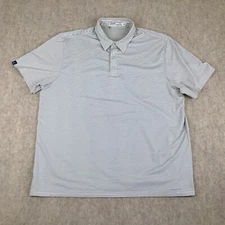 Criquet Polo Shirt Mens Size 2XL Multicolor Stripe Stretch Short Sleeve Casual