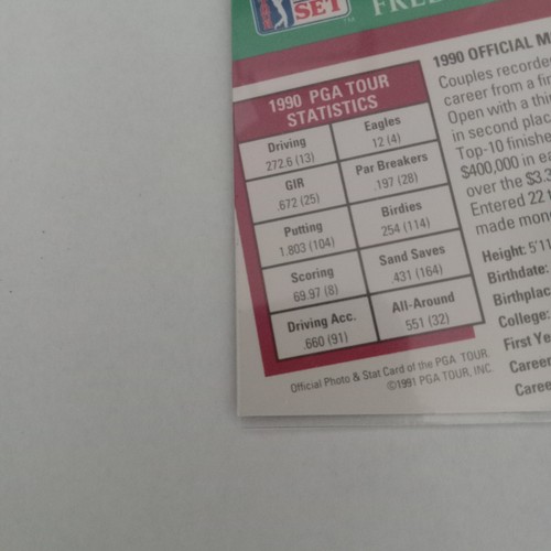 1991 PGA Tour Pro Set Fred Couples #130 ⛳ - Picture 10 of 12