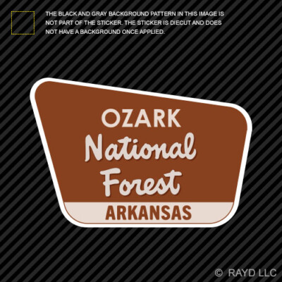 Ozark National Forest Sticker Die Cut Vinyl arkansas ar camping hiking explore