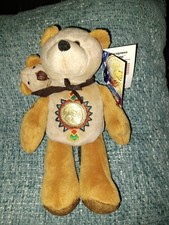 Stuffed Bear SACAGAWEA  POMPLimited Treasures GOLDEN DOLLAR BEAR 2001 New