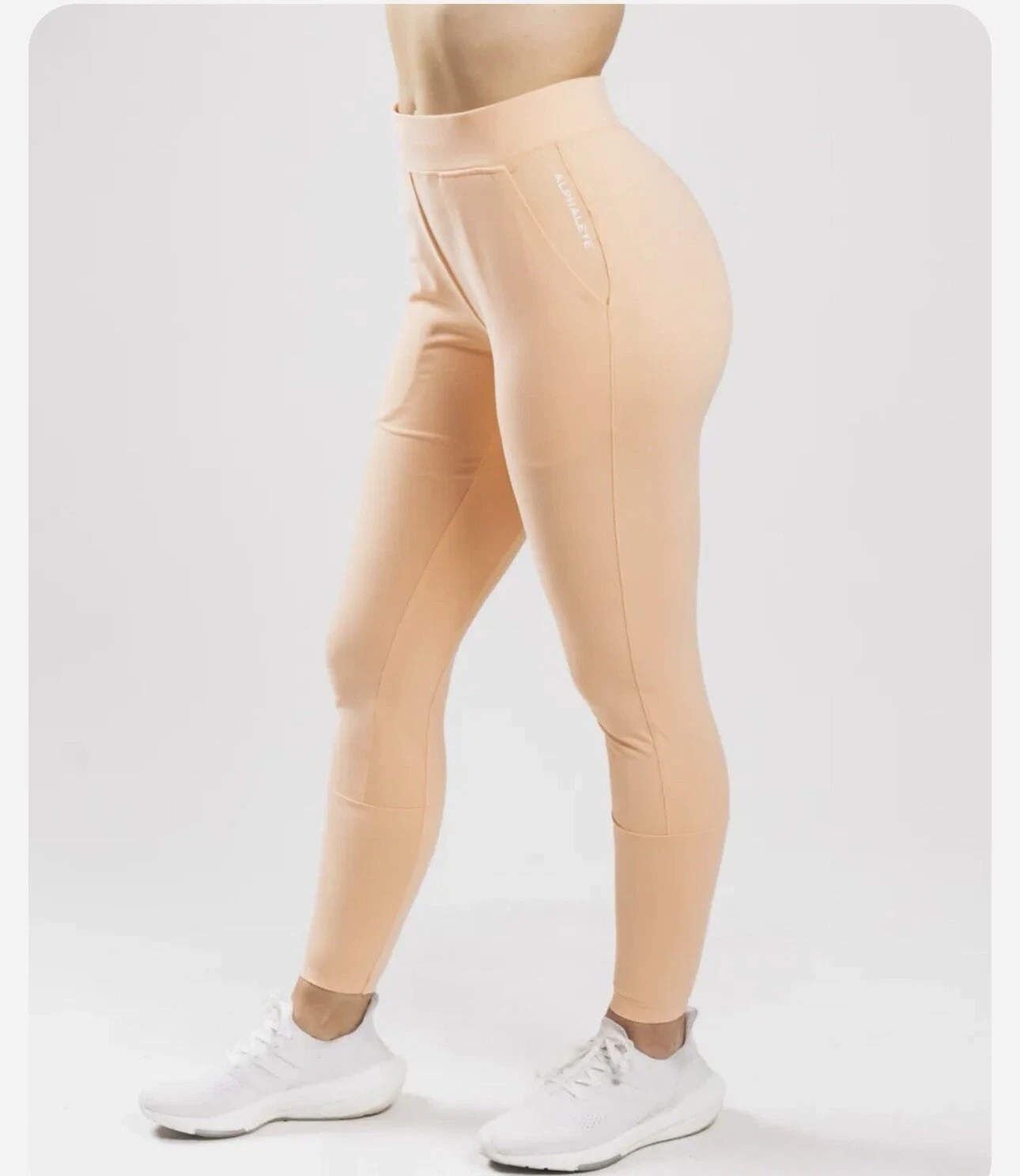 Alphalete Women's Trace Jogger Pants- Cheeky Coral, Size Large