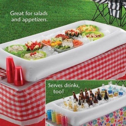 inflatable salad bar ice tray