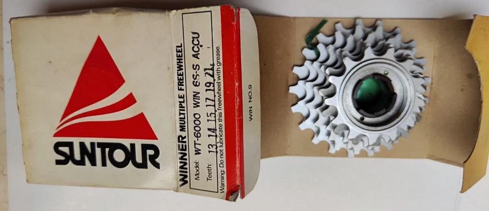 NUEVO DE LOTE RARO SUNTOUR RUEDA LIBRE MÚLTIPLE ACERO 6 VELOCIDADES 13 – 21 Foto 2 de 4