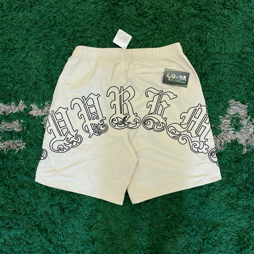 Supreme Old English Nylon Shorts (Stone,Black,Green)